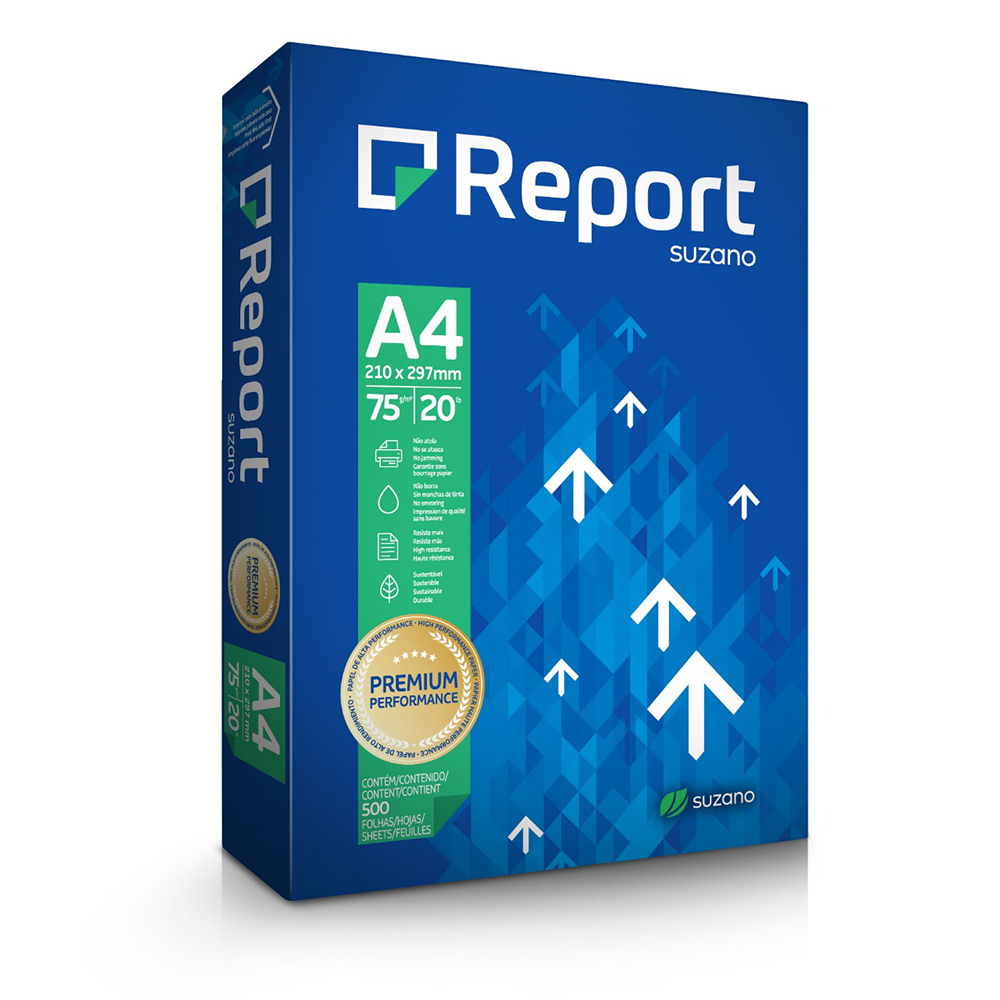 Papel Sulfite A4 Branco Report 500 folhas