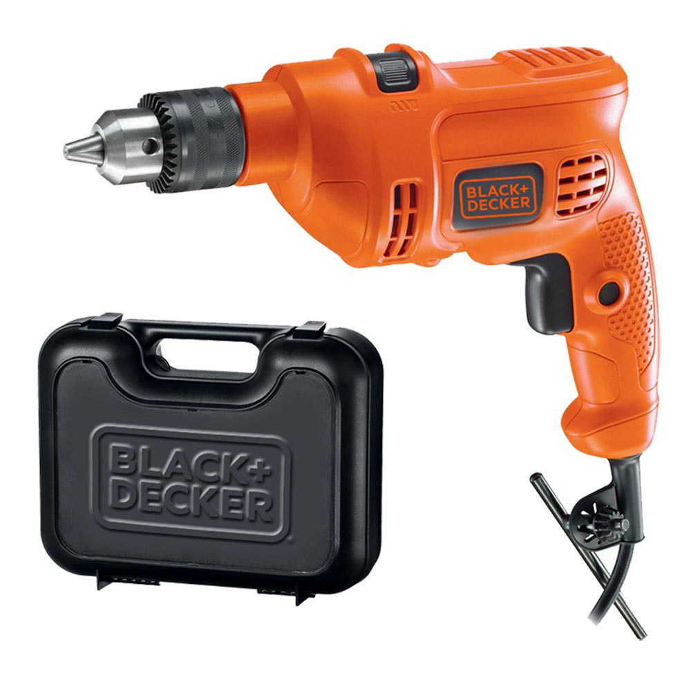 Furadeira de Impacto Black + Decker TM500K Laranja 3/8 560W 220V