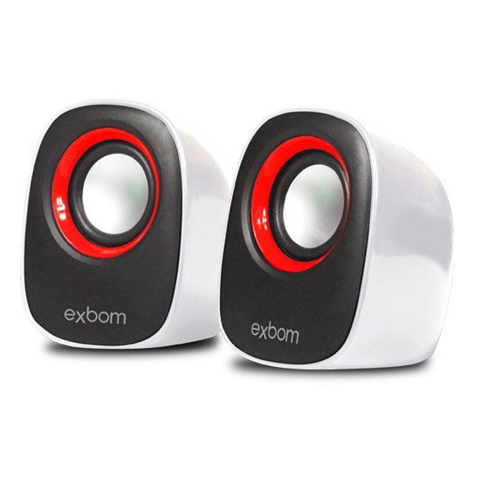 Caixa de Som para Computador/Notebook USB 2.0 5W Exbom