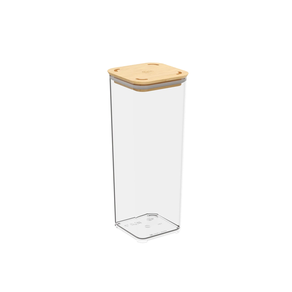 Pote Hermético Modo Bambu Coza Cristal 1,5 Litros