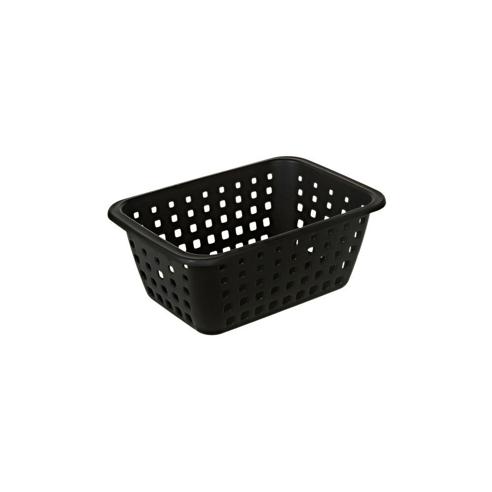 Cesto Organizador de Plástico Preto Ordene 31x21,4cm